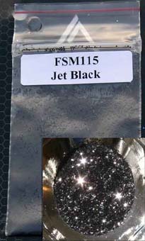 GPI FLAKES JET BLACK( MEDIUM) 4OZ - KCFSM115 